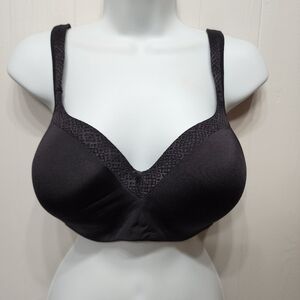 Playtex 40D Bra‎ Amazing Shape Balconette Underwire Bra 4823 Wide Strap Black